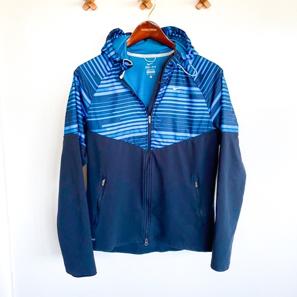 blue nike coat